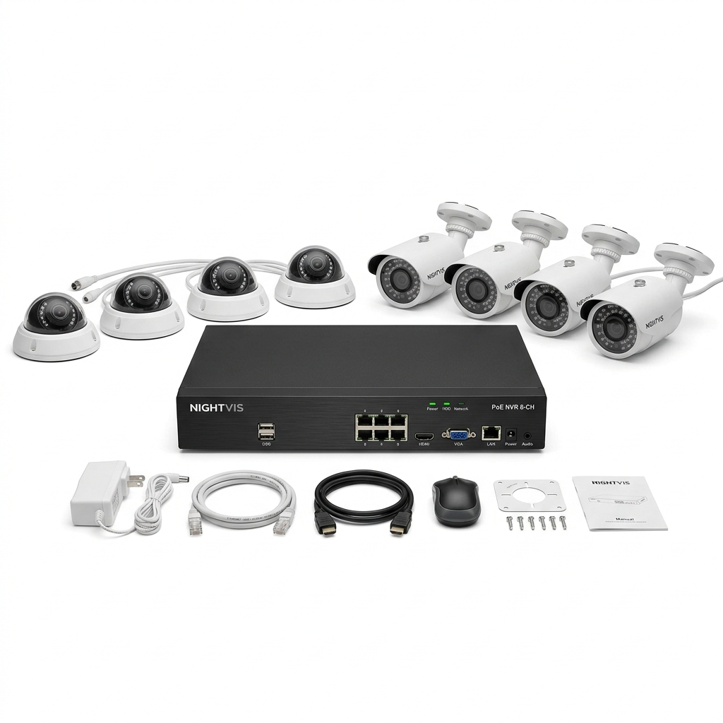 Complete Surveillance Camera Kit 8-Channel 4K